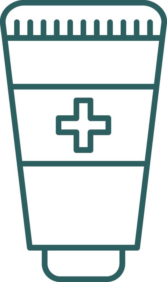 Hand Sanitizer Line Gradient Round Corner Icon vector