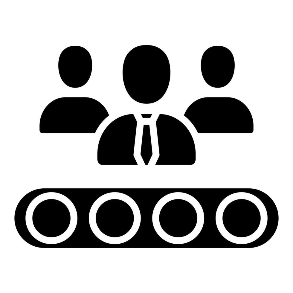 Recruitment Pipeline icon line illustration vector