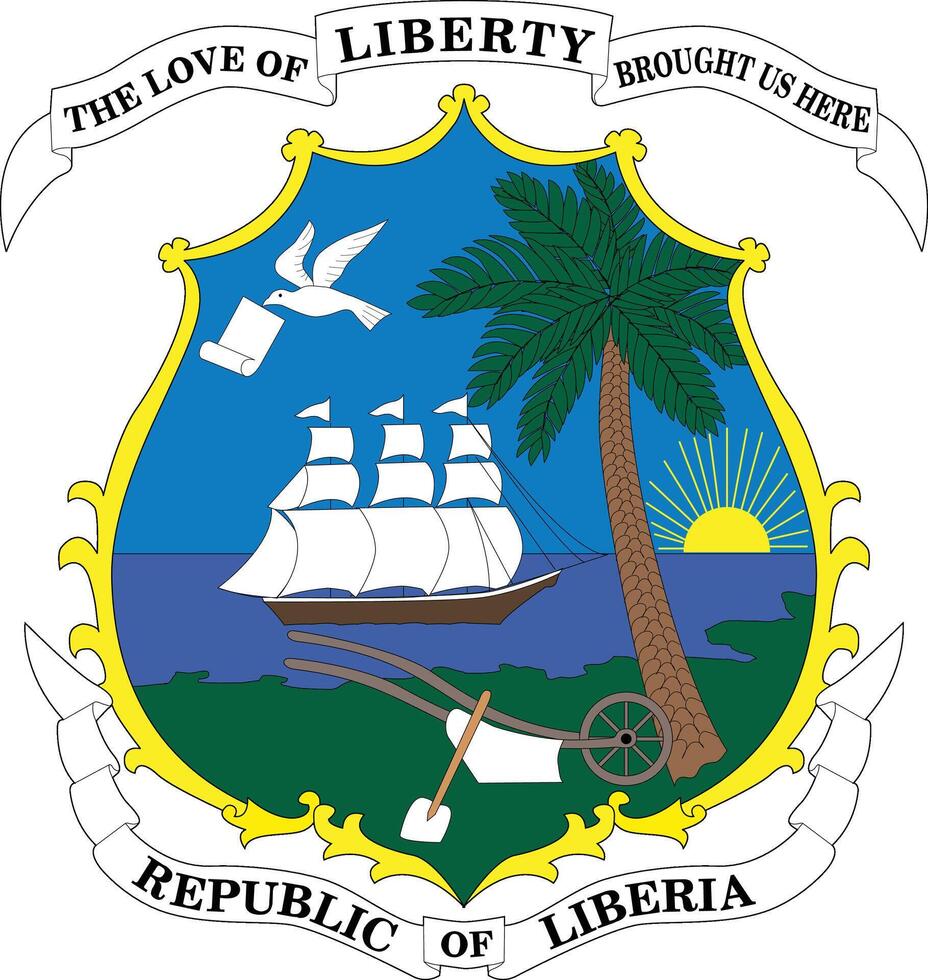 Saco de brazos de Liberia vector