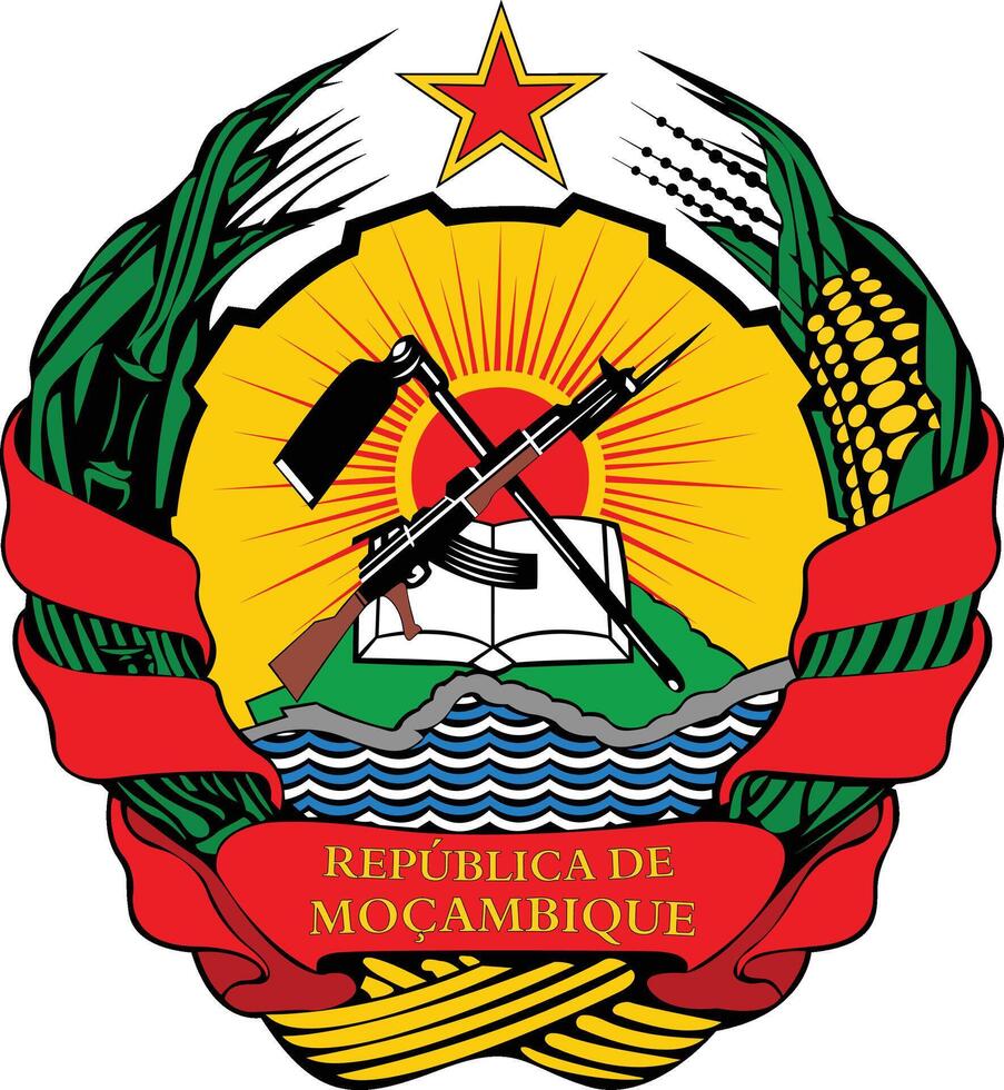 nacional emblema de Mozambique vector