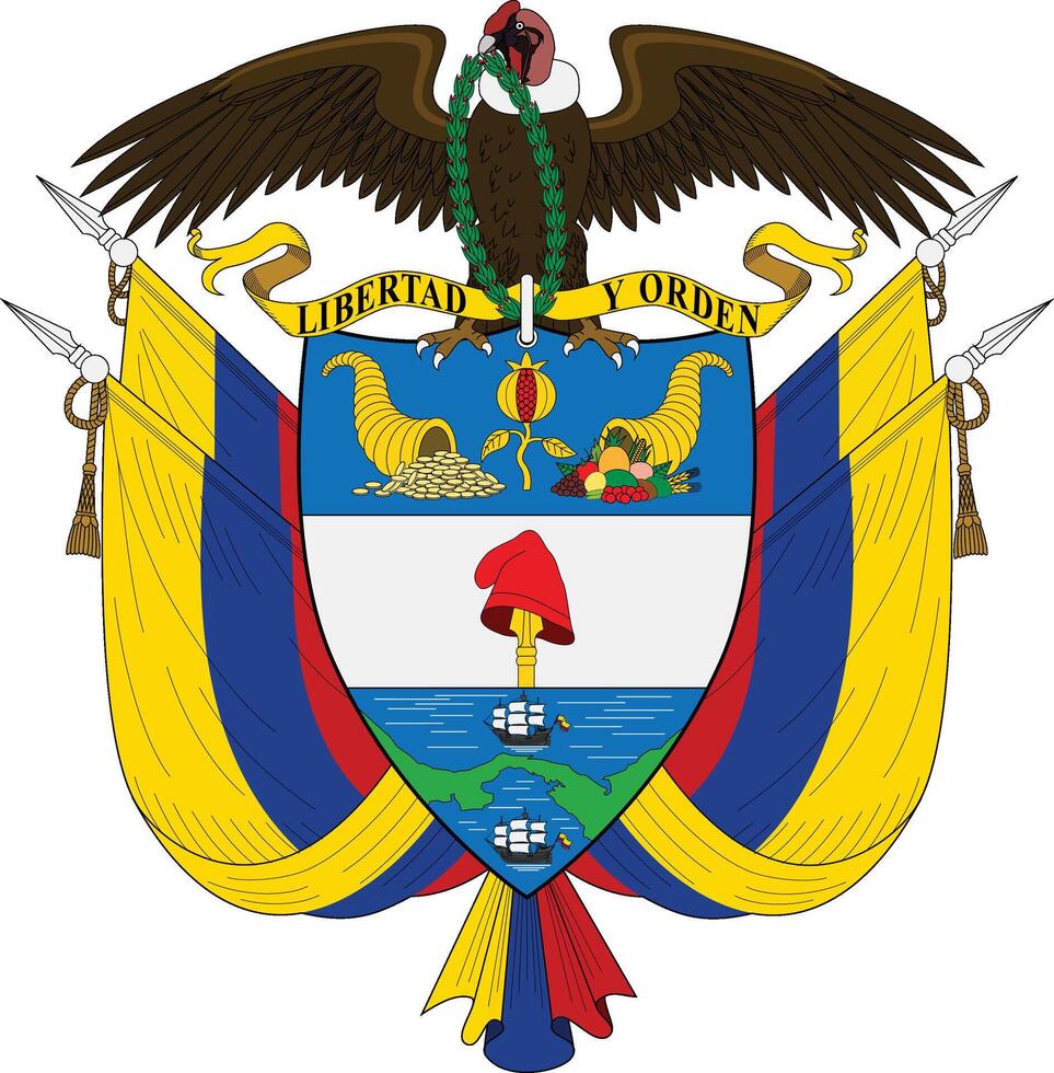 coat of arms of colombia vector