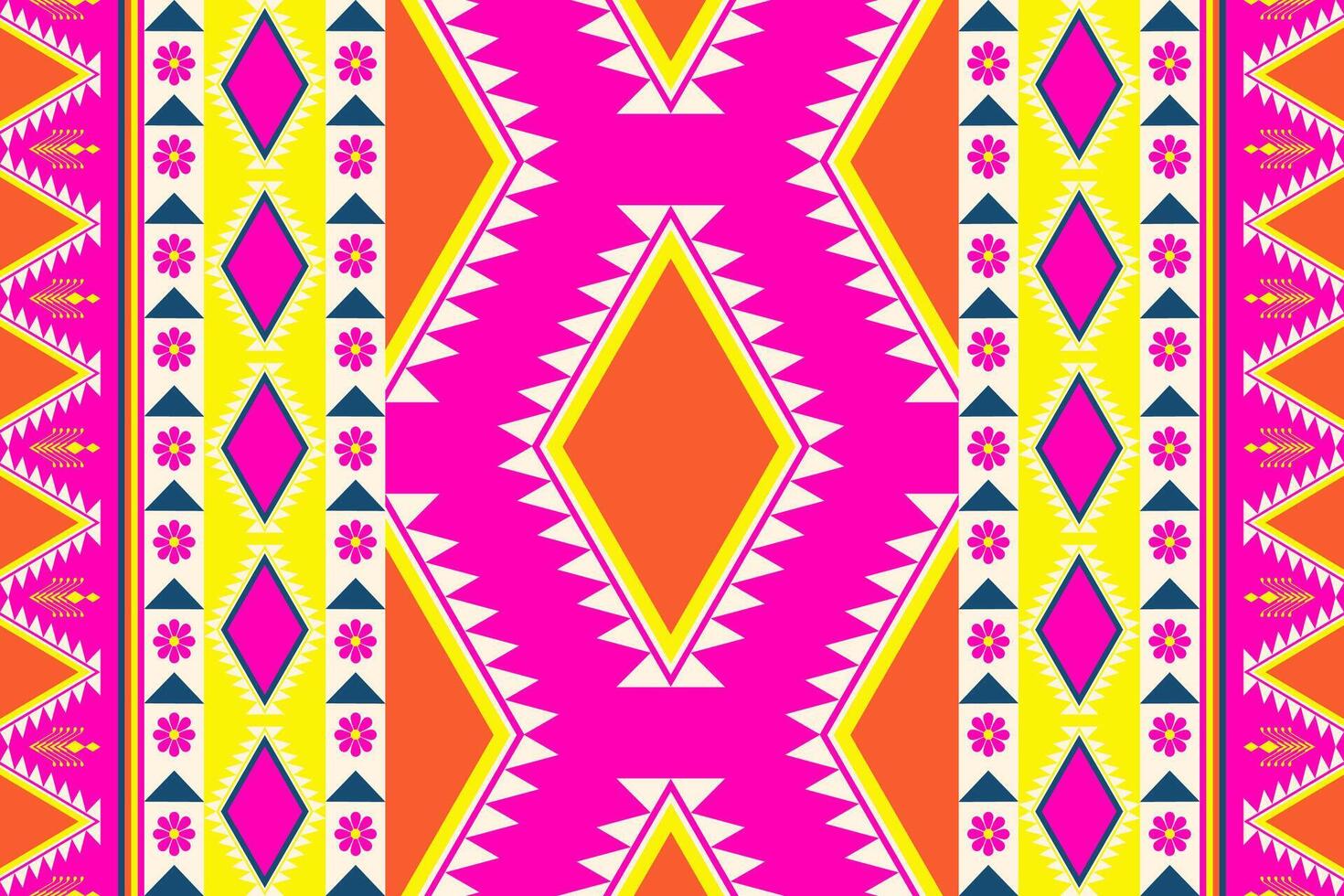 Geometric ethnic oriental seamless pattern. Can be used in fabric design for clothing, textile, wrapping, background, wallpaper, carpet, embroidery style vector