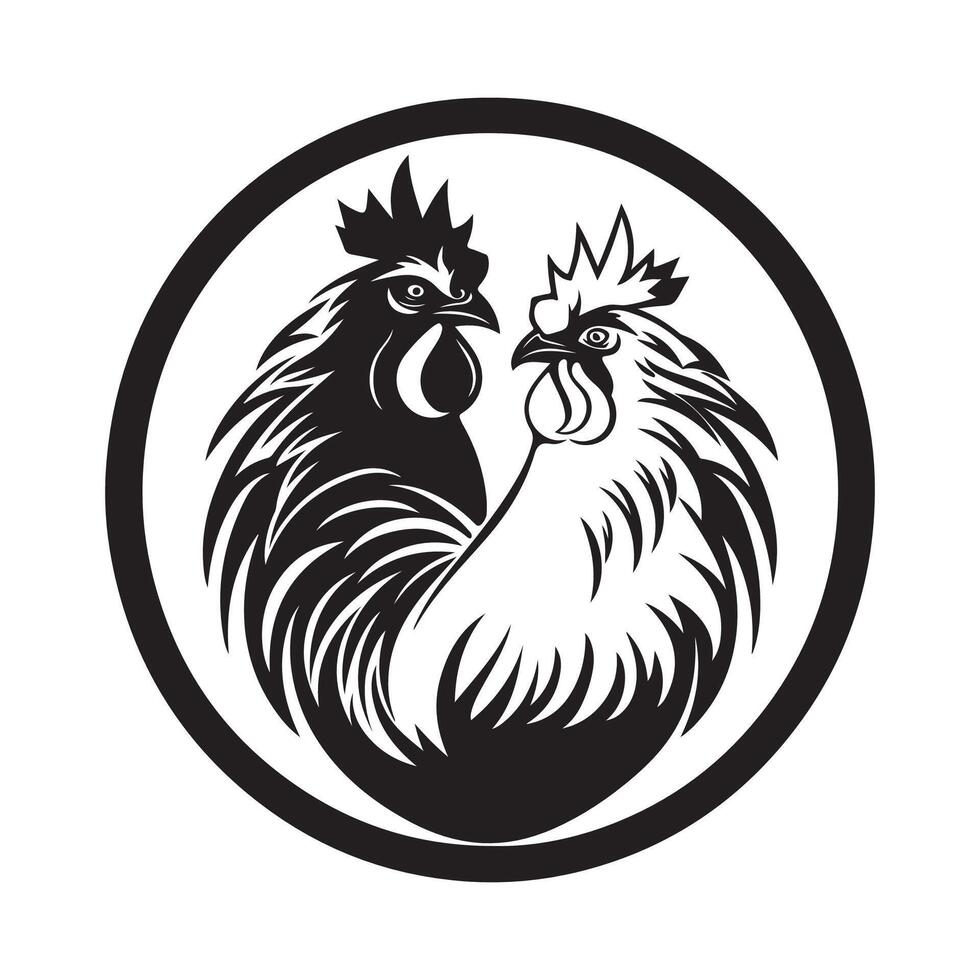 Rooster Fight Mascot, Design and Image, Rooster isolated on white vector