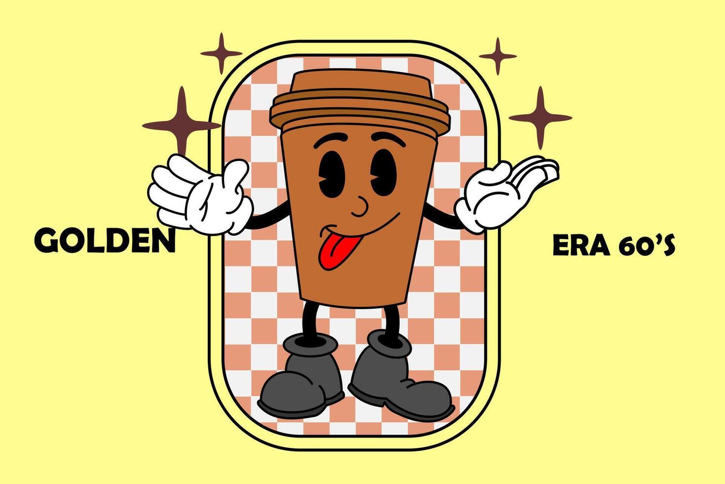 Retro Vintage Cartoon Mascot vector