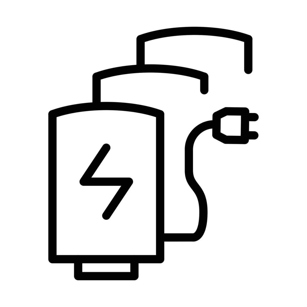 charging station outline icon pixel perfect design good for website and mobile app vector