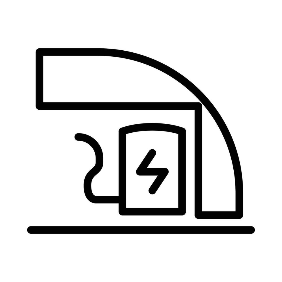 charging station outline icon pixel perfect design good for website and mobile app vector