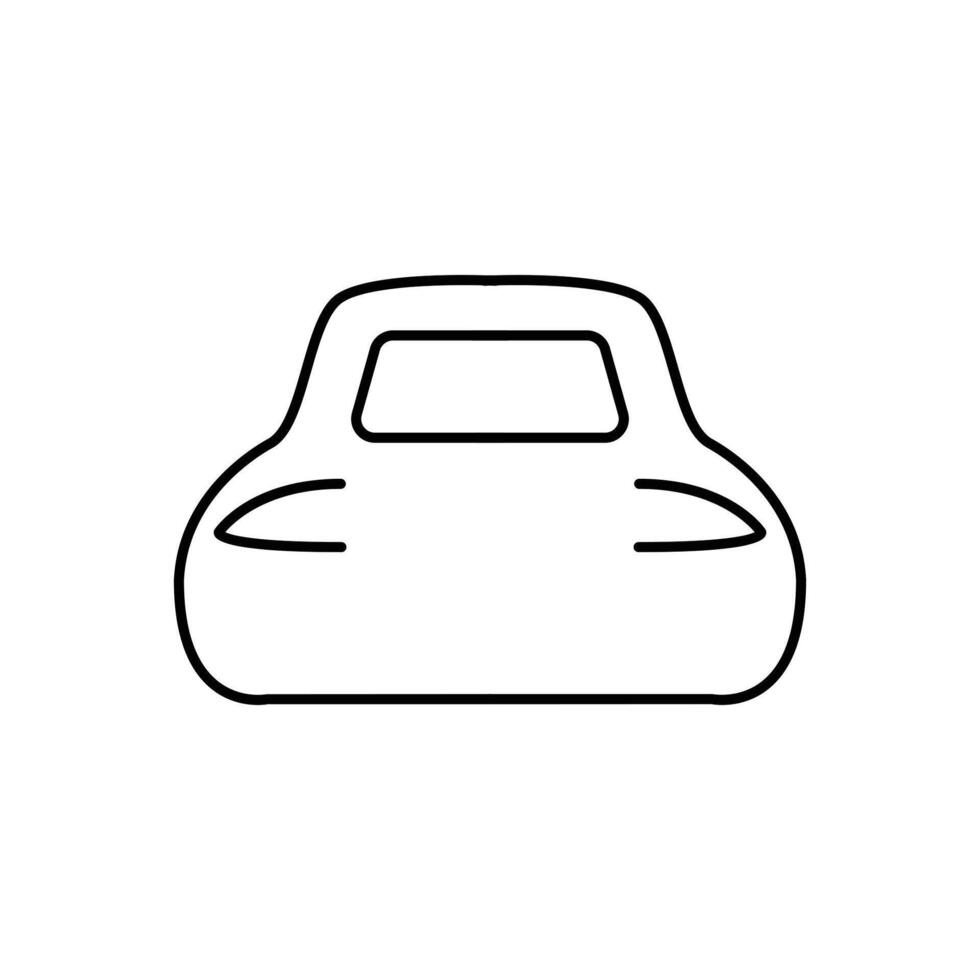 electric car thin outline icon design good for website and mobile app vector