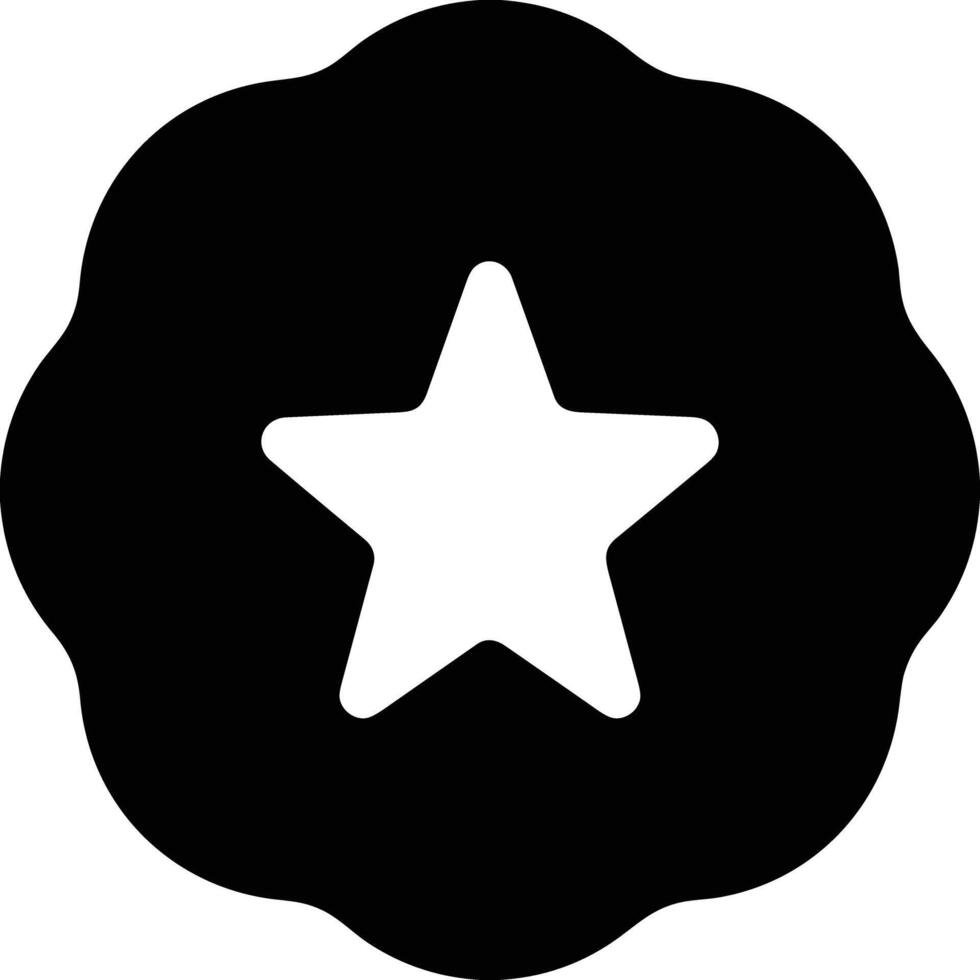 Star icon symbol image for rangking or rating reward vector