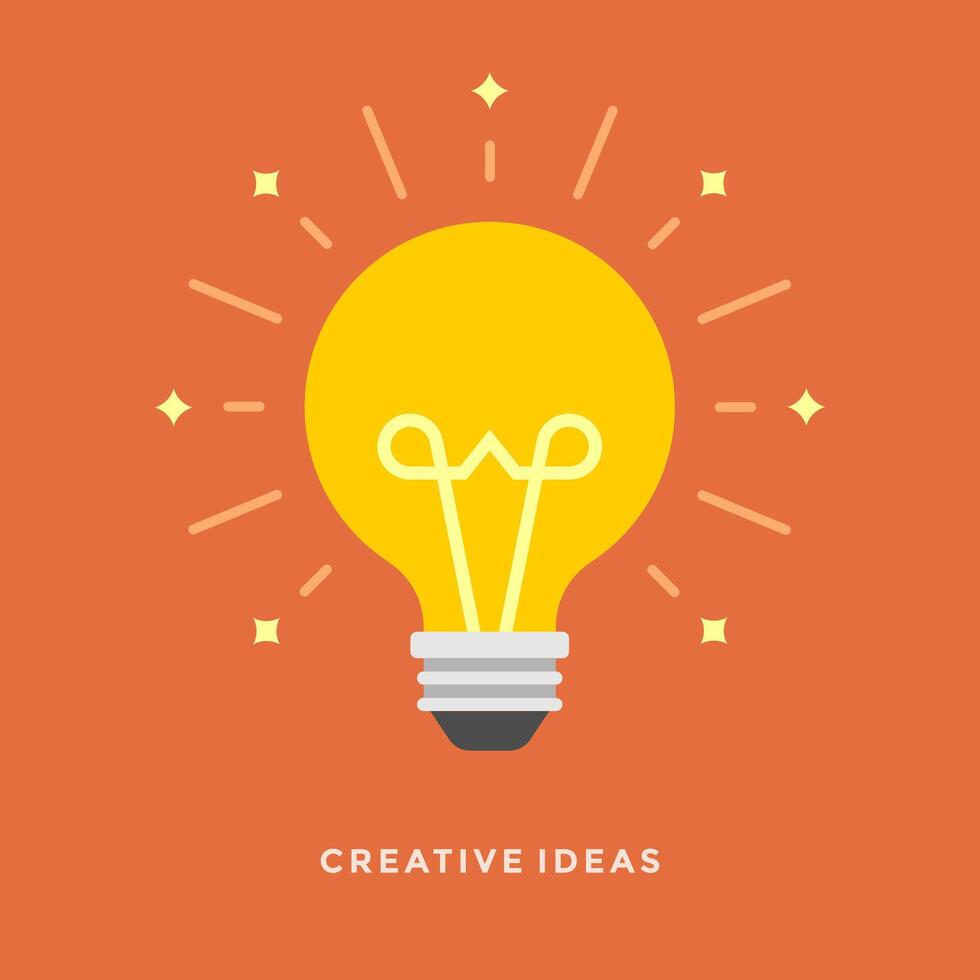 Flat design business illustration concept Creative idea vector