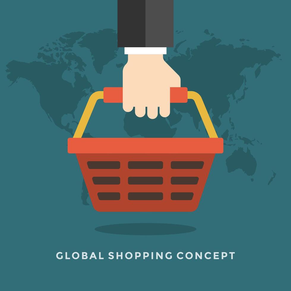 Flat design business illustration concept vector