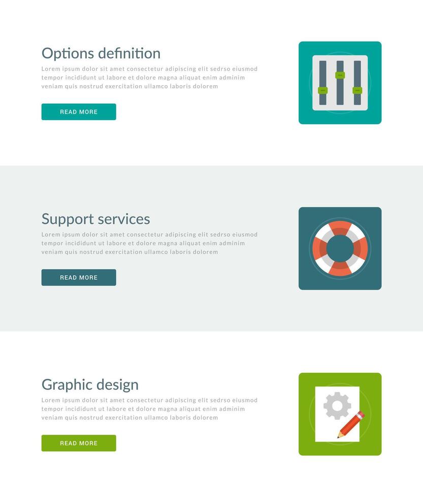 Website Headers or Promotion Banners Templates and Flat Icons Design vector