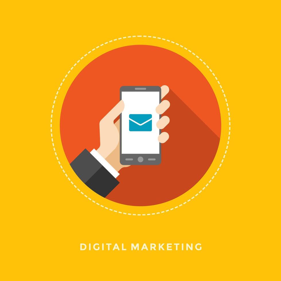 Flat design business illustration concept vector
