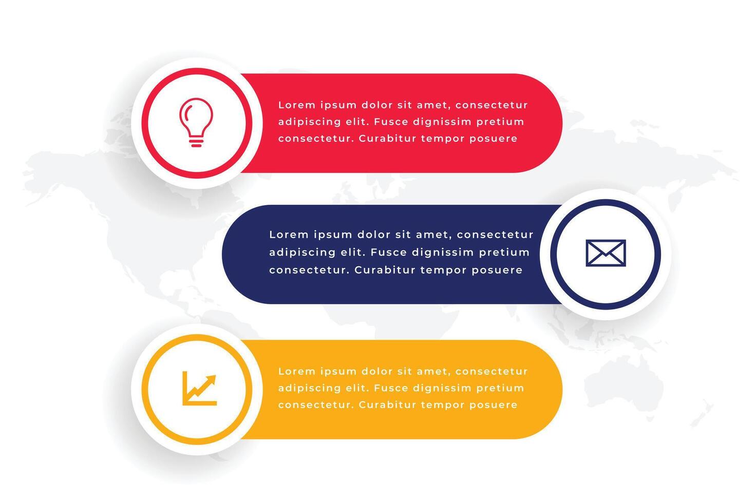 modern business category timeline banner with easy 3-step vector