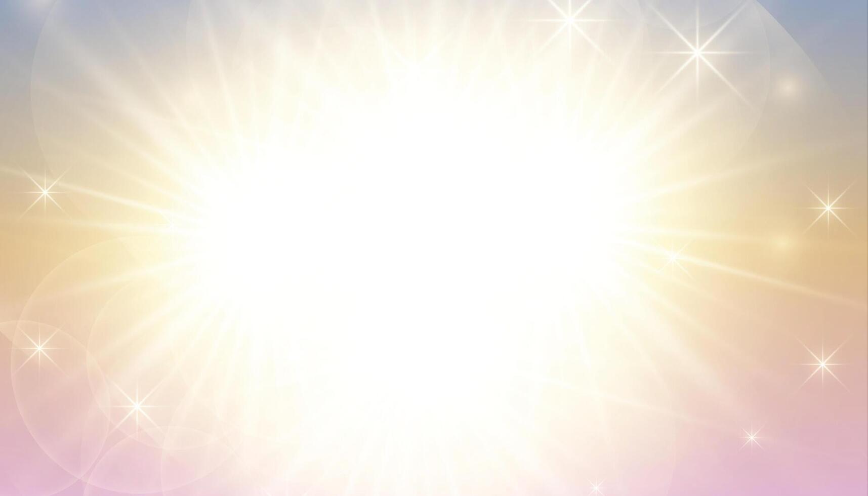 glowing and shiny glare banner with sunrays effect vector