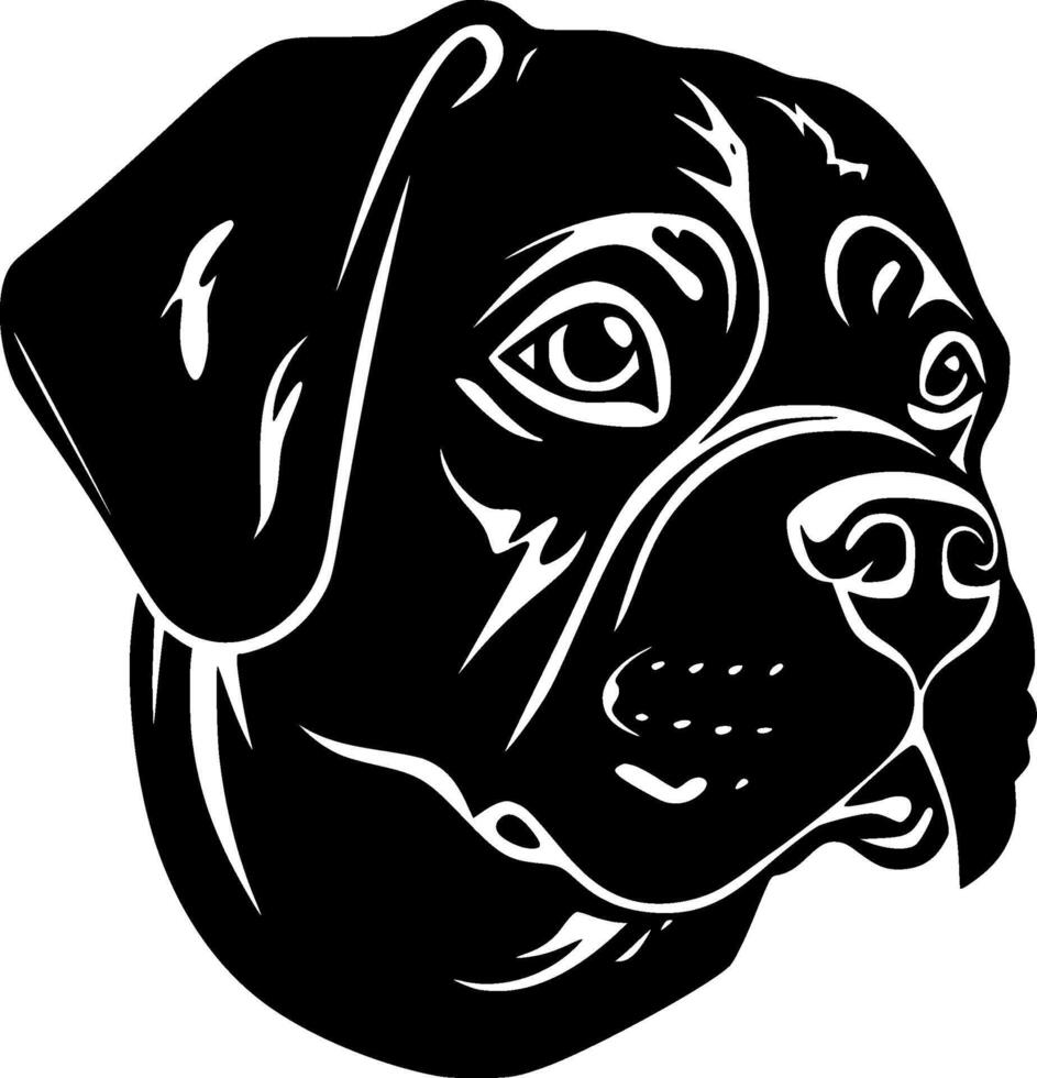 doguillo - minimalista y plano logo - ilustración vector