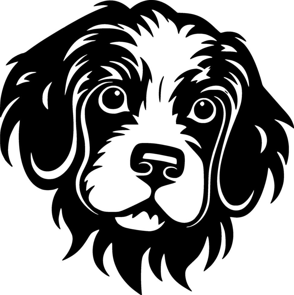 Terrier, Minimalist and Simple Silhouette - illustration vector