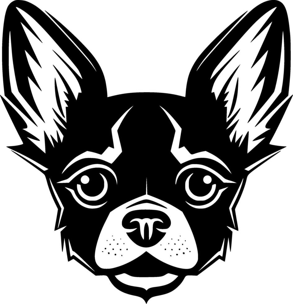 Chihuahua, Minimalist and Simple Silhouette - illustration vector