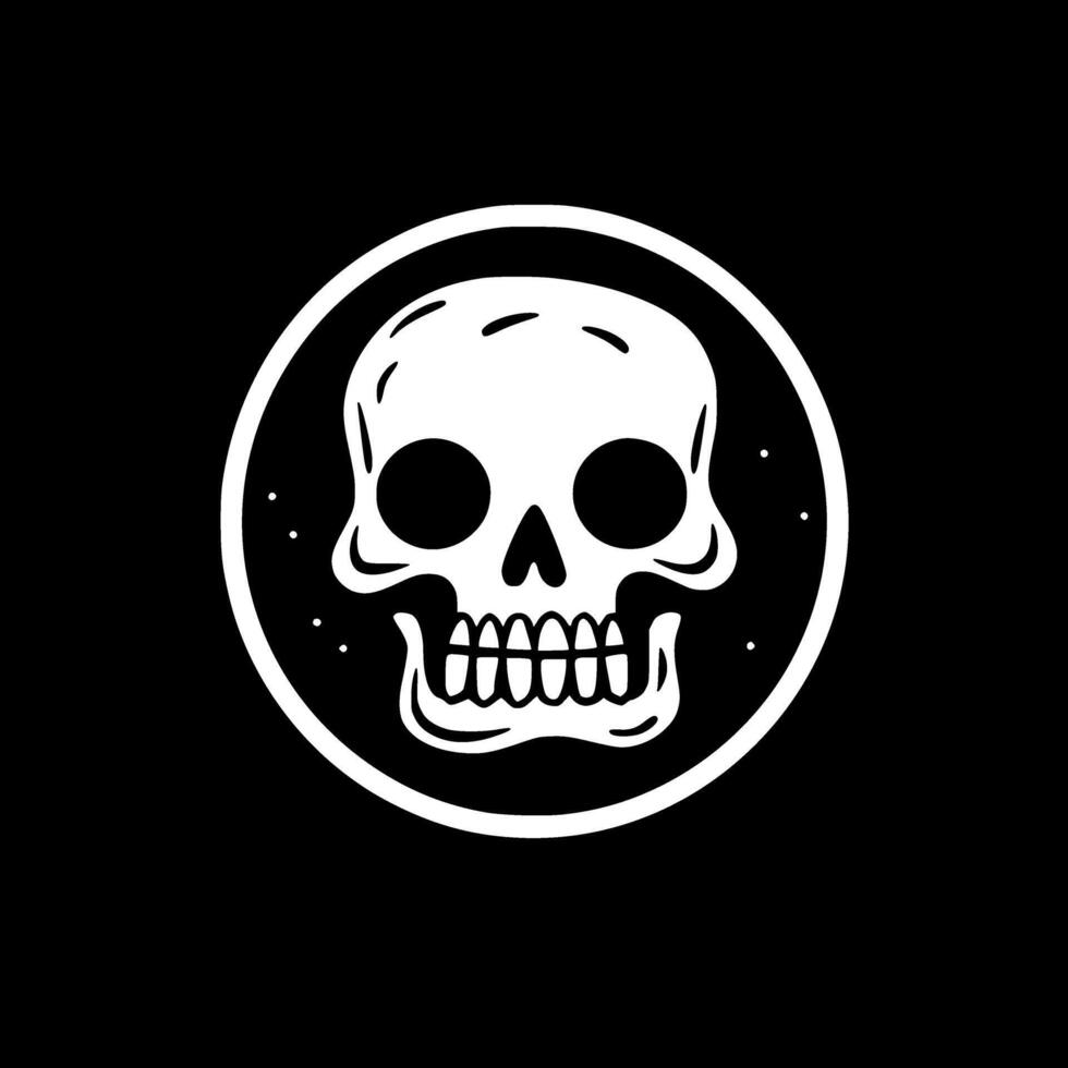 Halloween - Black and White Isolated Icon - illustration vector