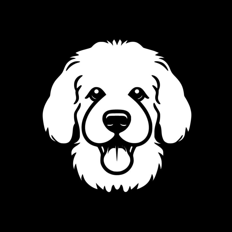 bichón frisa, minimalista y sencillo silueta - ilustración vector