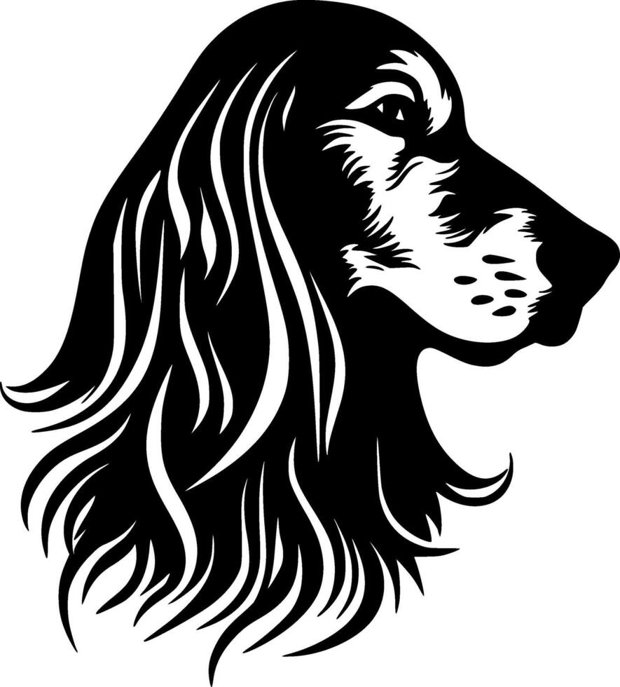 Afghan Hound, Minimalist and Simple Silhouette - illustration vector