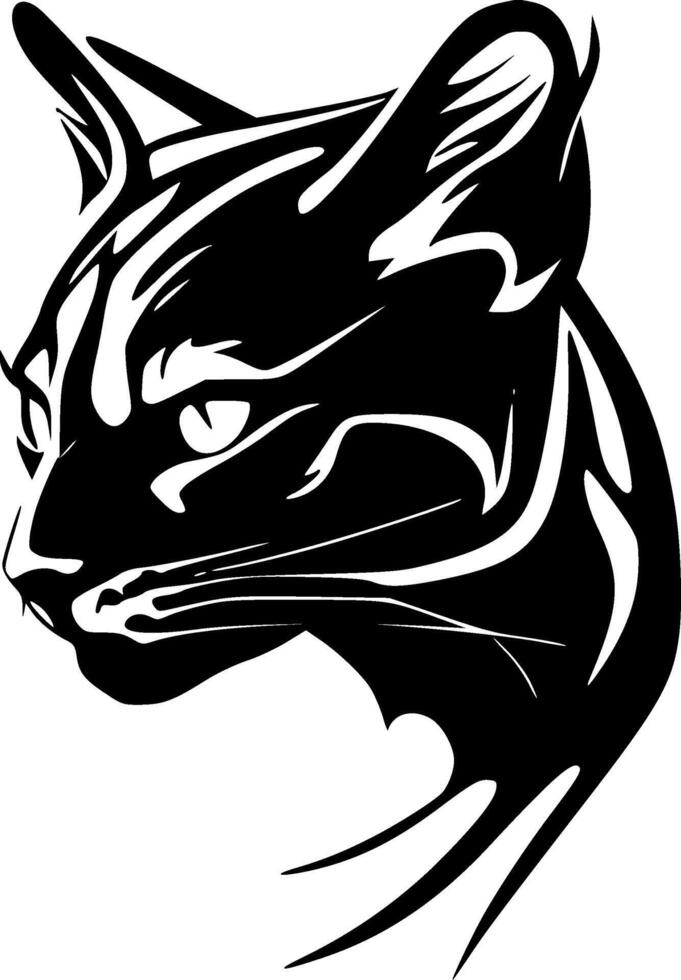 Wildcat, Minimalist and Simple Silhouette - illustration vector