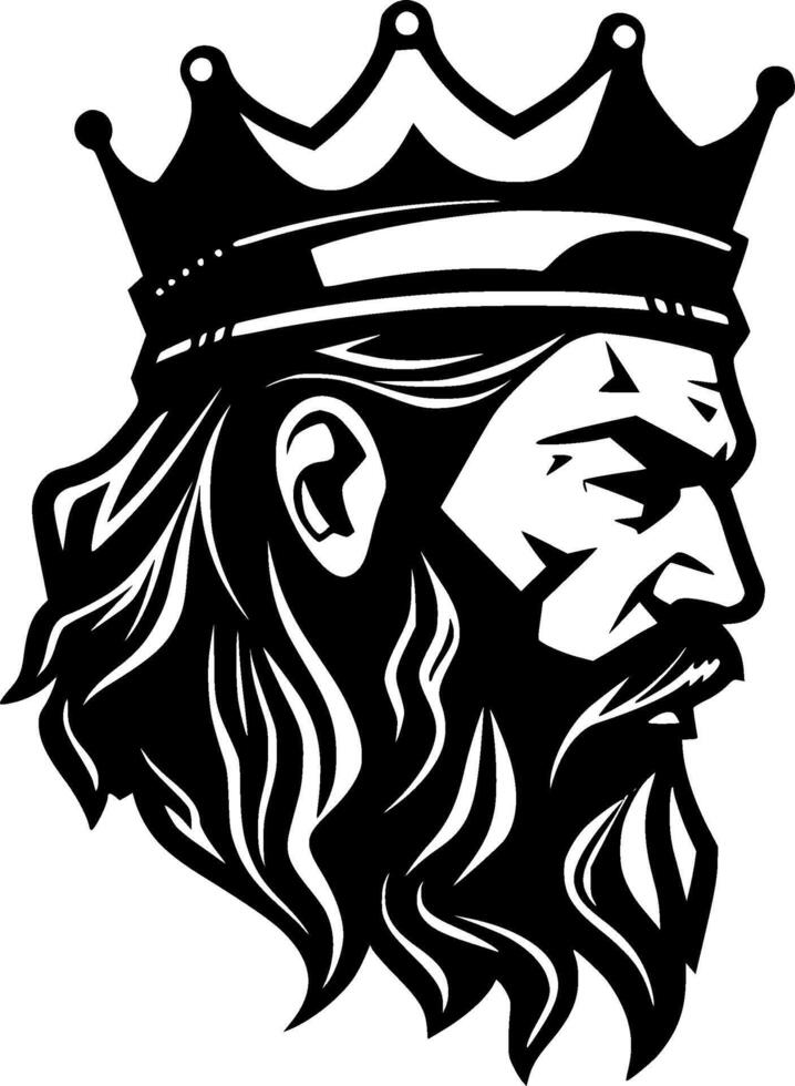 King - Minimalist and Flat Logo - illustration vector