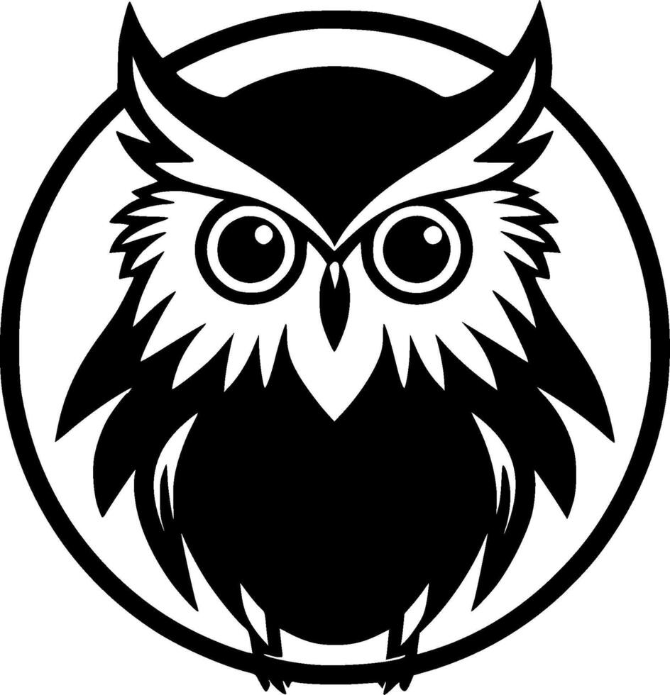 Owl - High Quality Logo - illustration ideal for T-shirt graphic vector