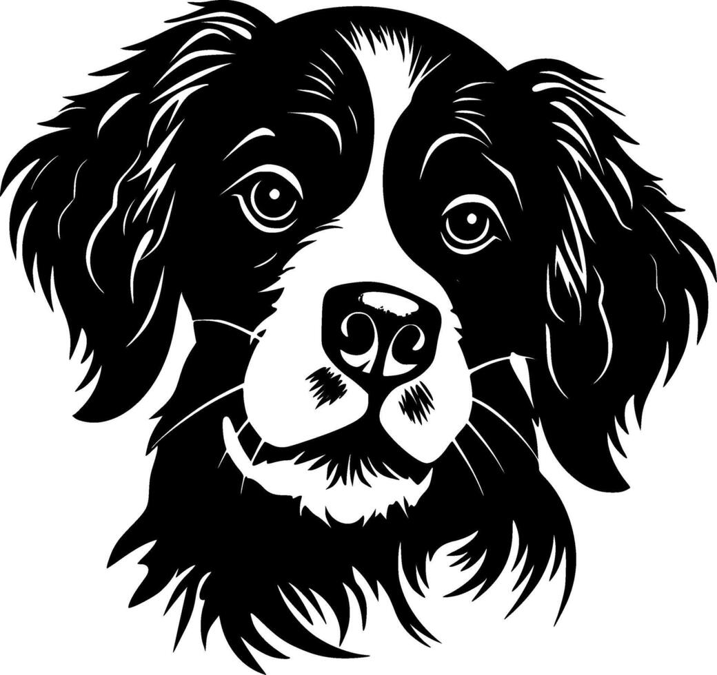 terrier - minimalista y plano logo - ilustración vector