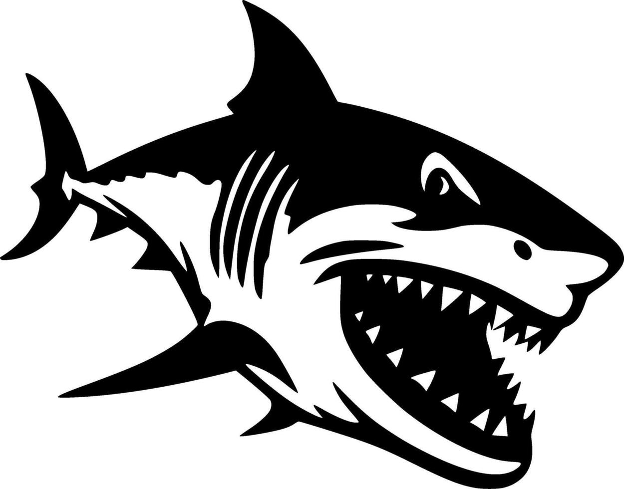 Shark - High Quality Logo - illustration ideal for T-shirt graphic vector