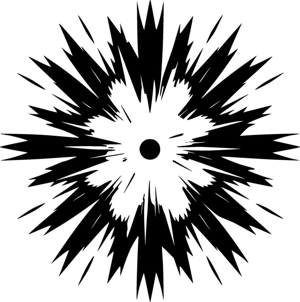 Explosion - Minimalist and Flat Logo - illustration vector