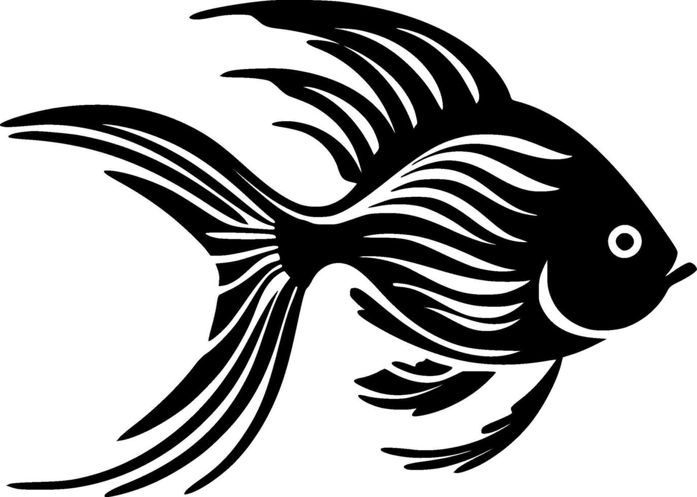 Angelfish - High Quality Logo - illustration ideal for T-shirt graphic vector