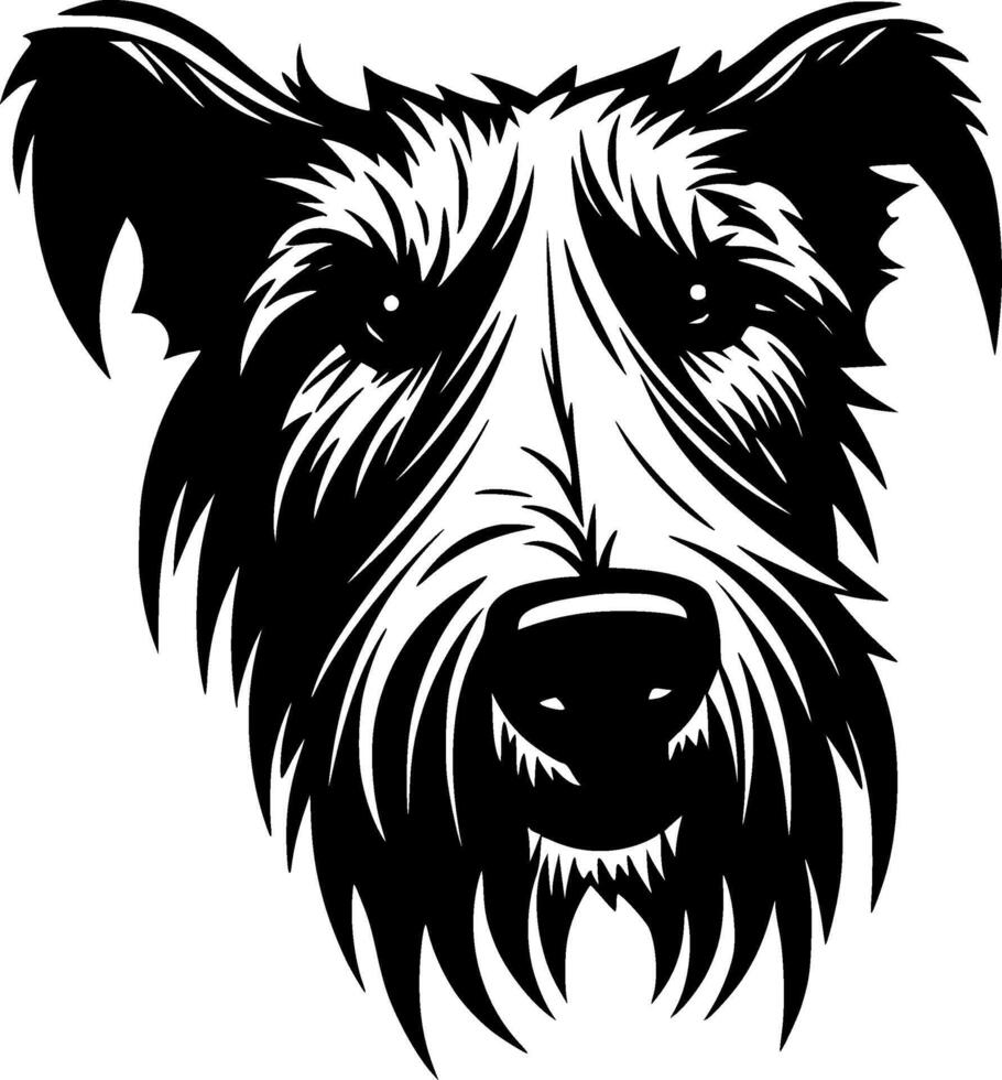 escocés terrier, minimalista y sencillo silueta - ilustración vector