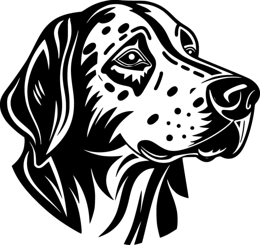 Dalmatian, Minimalist and Simple Silhouette - illustration vector