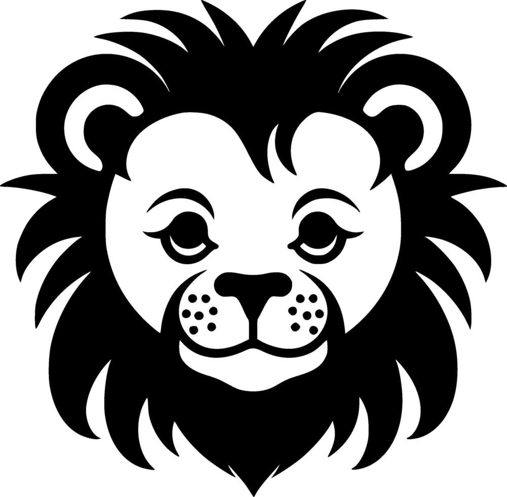 Lion - Minimalist and Flat Logo - illustration vector