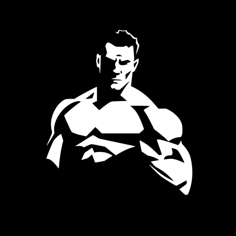 Muscle, Minimalist and Simple Silhouette - illustration vector