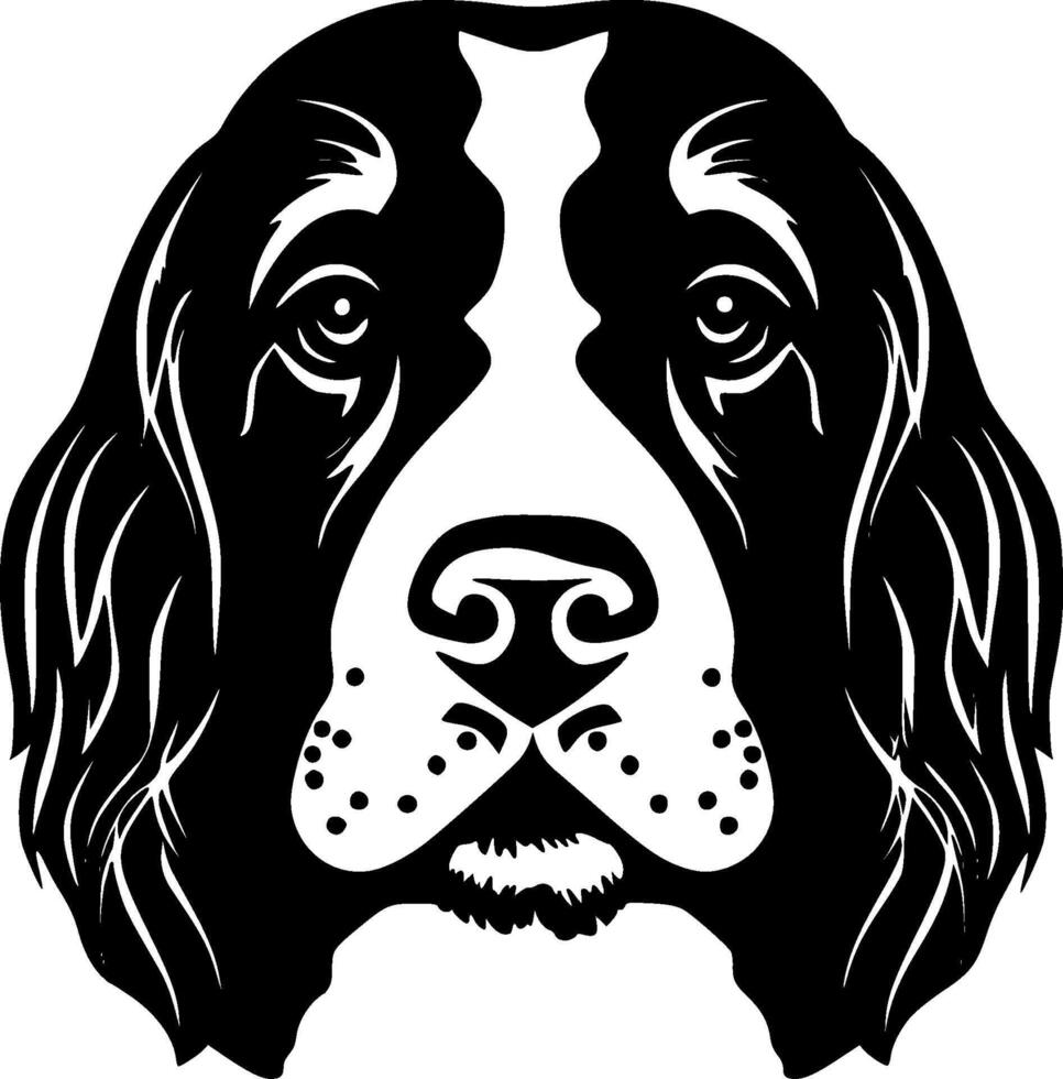 Dog, Minimalist and Simple Silhouette - illustration vector