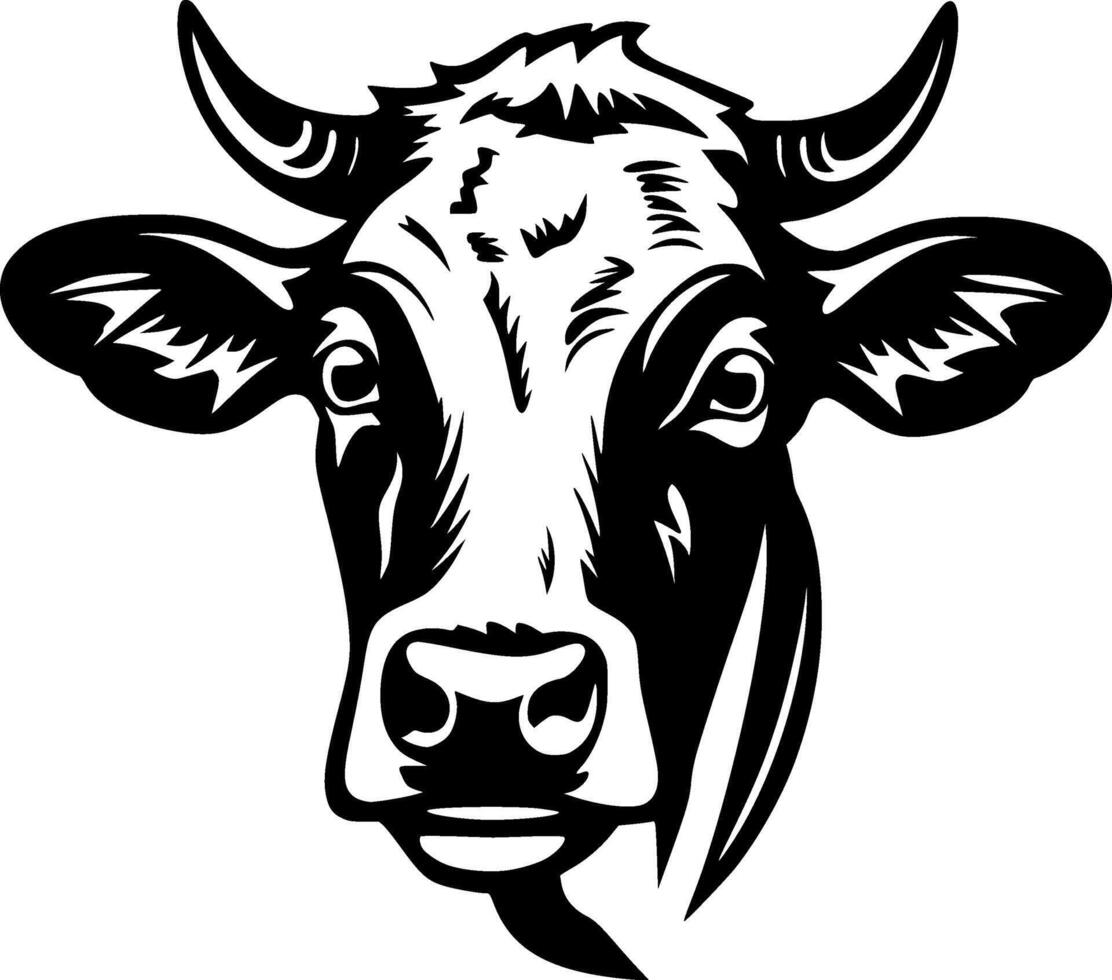 vaca - alto calidad logo - ilustración ideal para camiseta gráfico vector