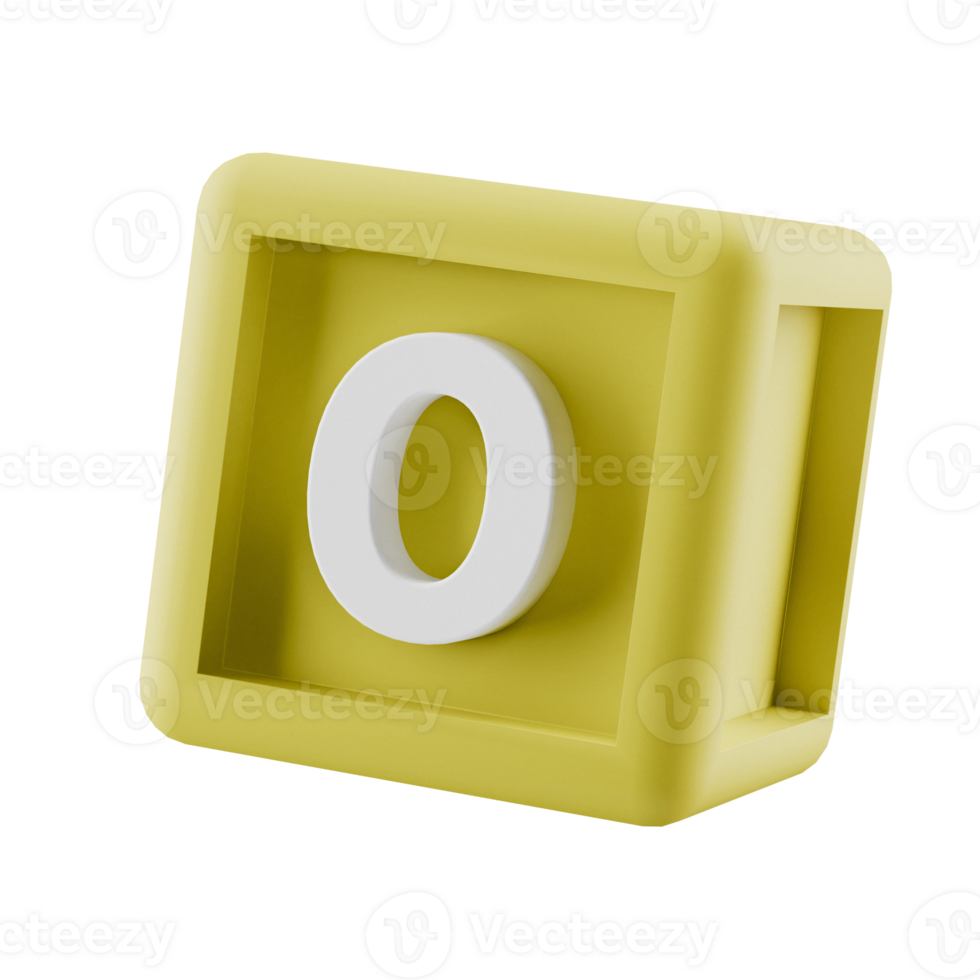 coloré numéroté 3d bâtiment bloquer cube png