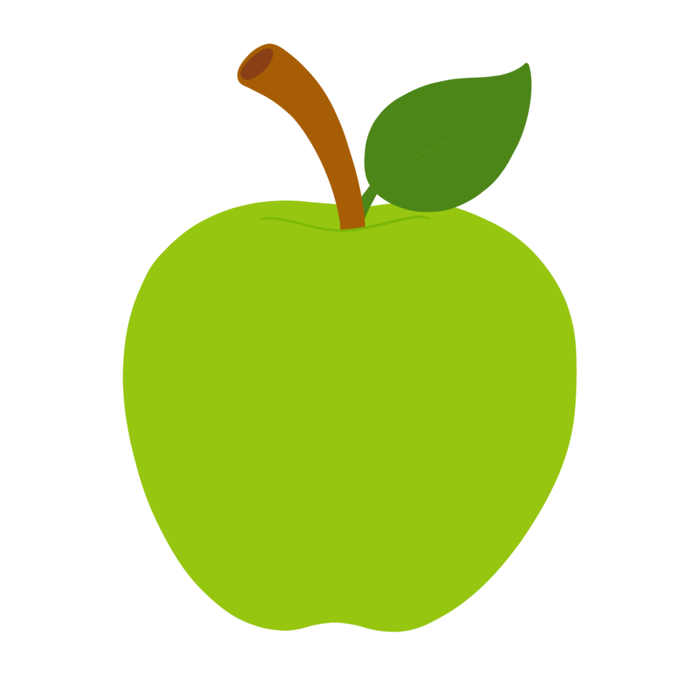 Green apple organic food png