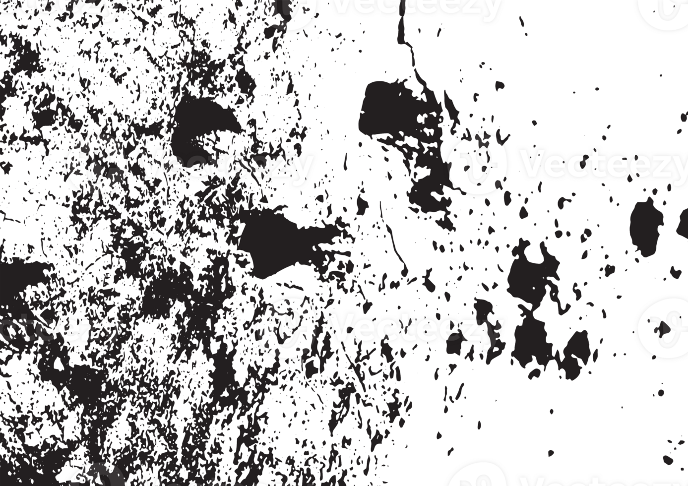 Rustic grunge texture with grain and stains. Abstract noise background. Graphic illustration with transparent background. png