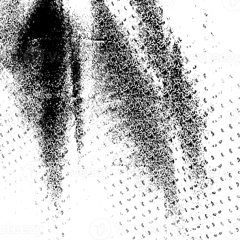 Rustic grunge texture with grain and stains. Abstract noise. graphic illustration with transparent background. png