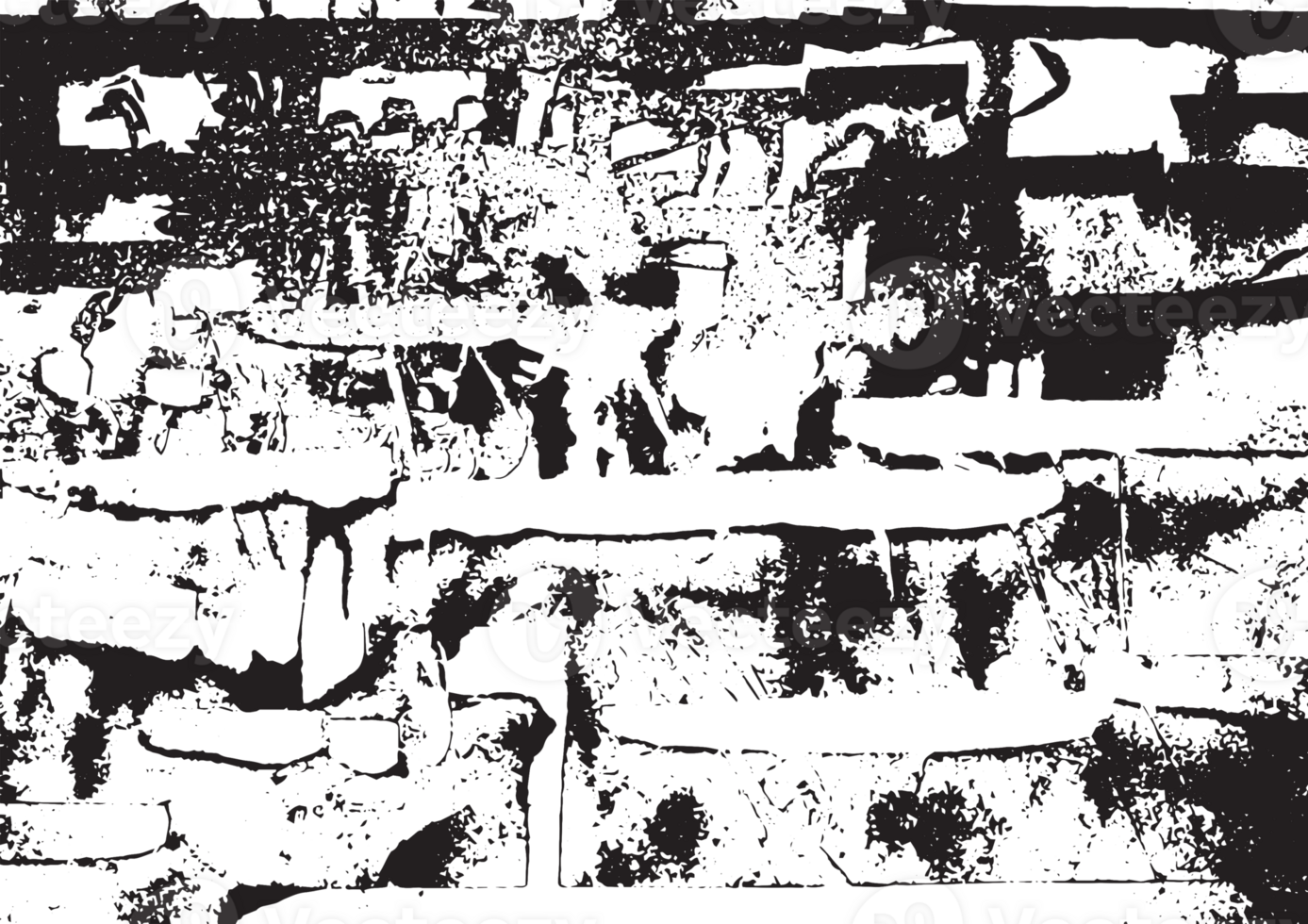 Rustic grunge texture with grain and stains. Abstract noise. graphic illustration with transparent background. png