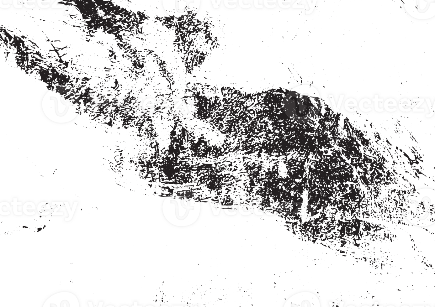 Rustic grunge texture with grain and stains. Abstract noise background. Graphic illustration with transparent background. png