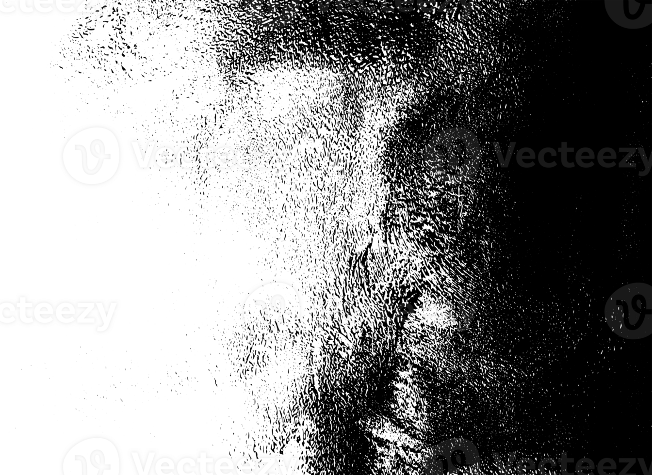 Rustic grunge texture with grain and stains. Abstract noise background. Graphic illustration with transparent background. png