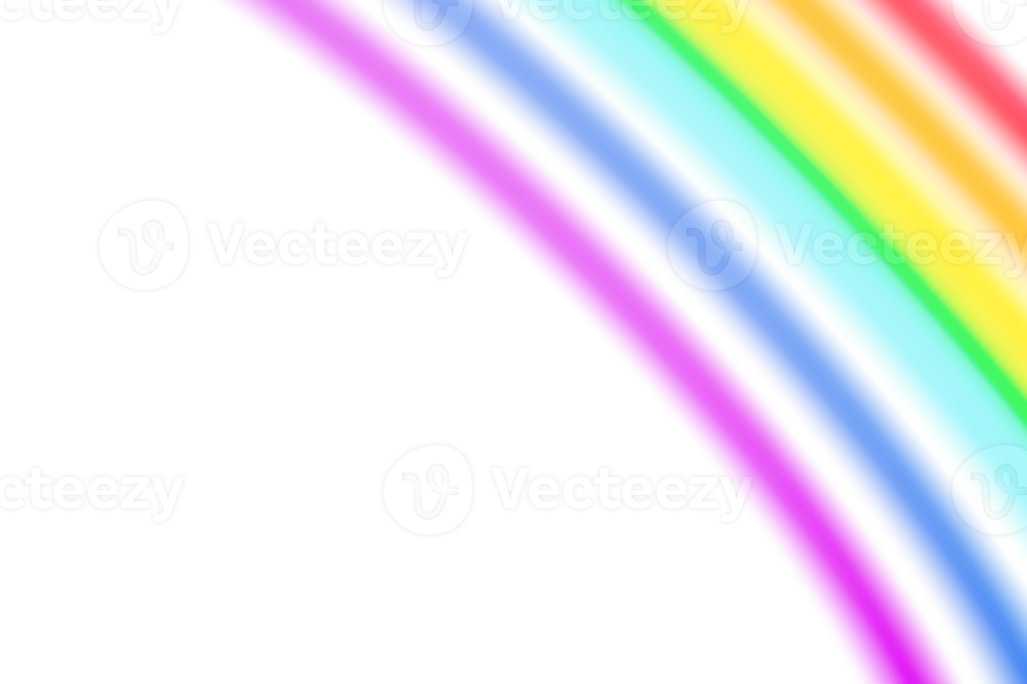 Playful rainbow overlay effect on transparent background, . Colourful, blurred stripes. Colour gradient, modern style. Multicolour filter. 3D render. png