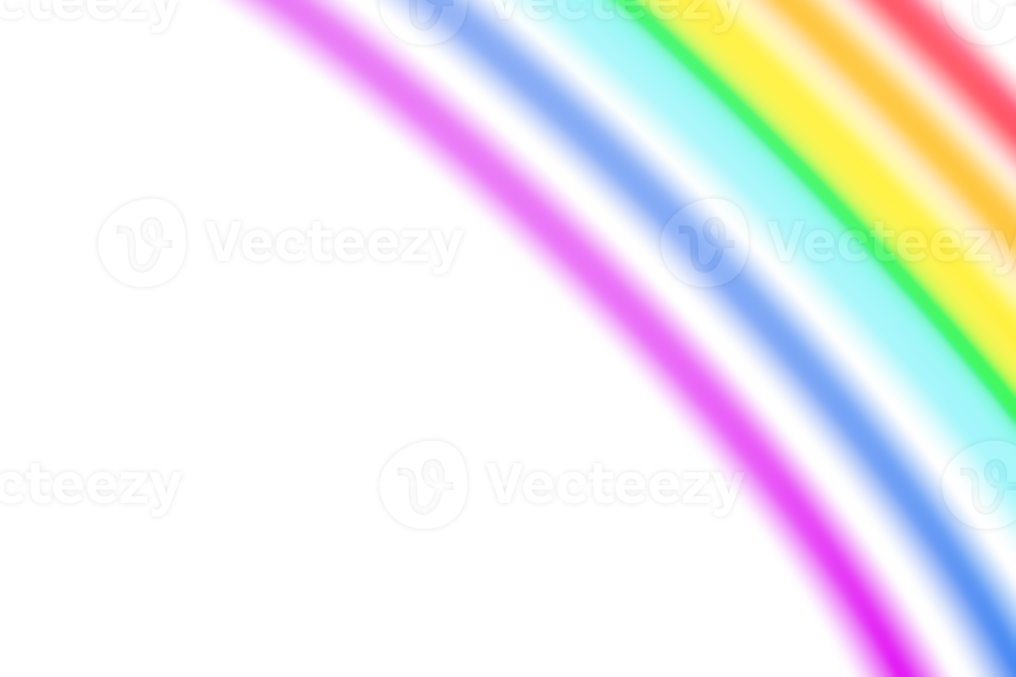 espiègle arc en ciel recouvrir effet sur transparent arrière-plan, . coloré, flou rayures. Couleur pente, moderne style. multicolore filtre. 3d rendre. png
