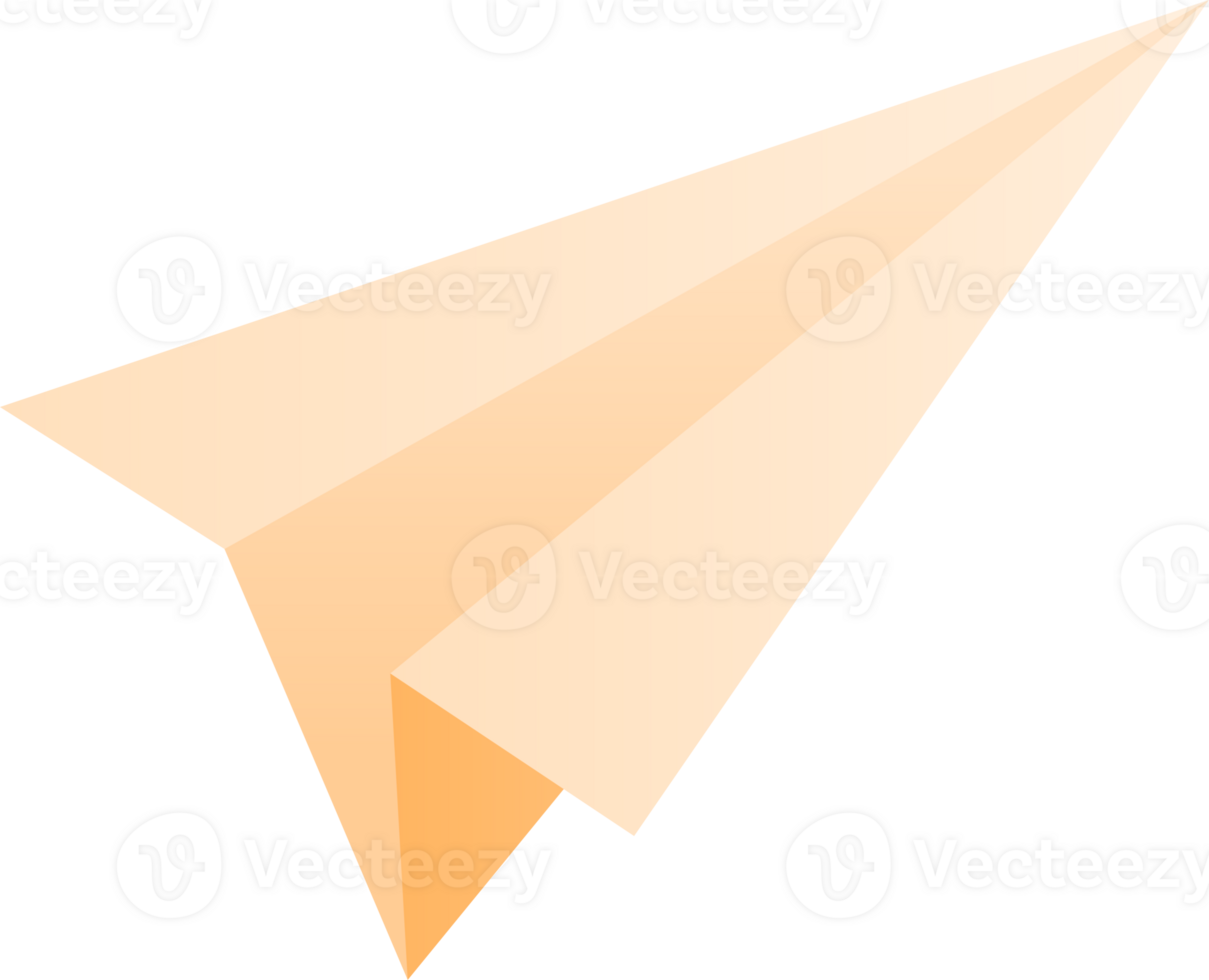 paper rocket plane illustration design for decorate png