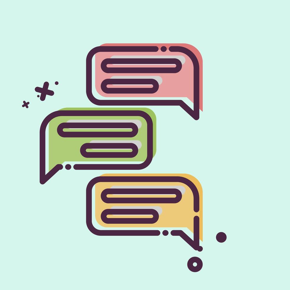 Icon Chat. related to Online Game symbol. MBE style. simple design illustration vector
