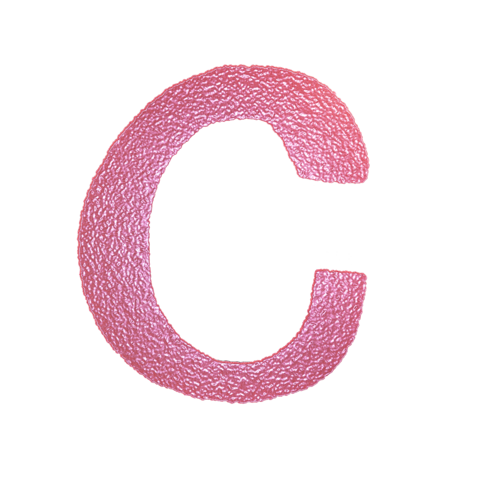 C alphabet letter font design png