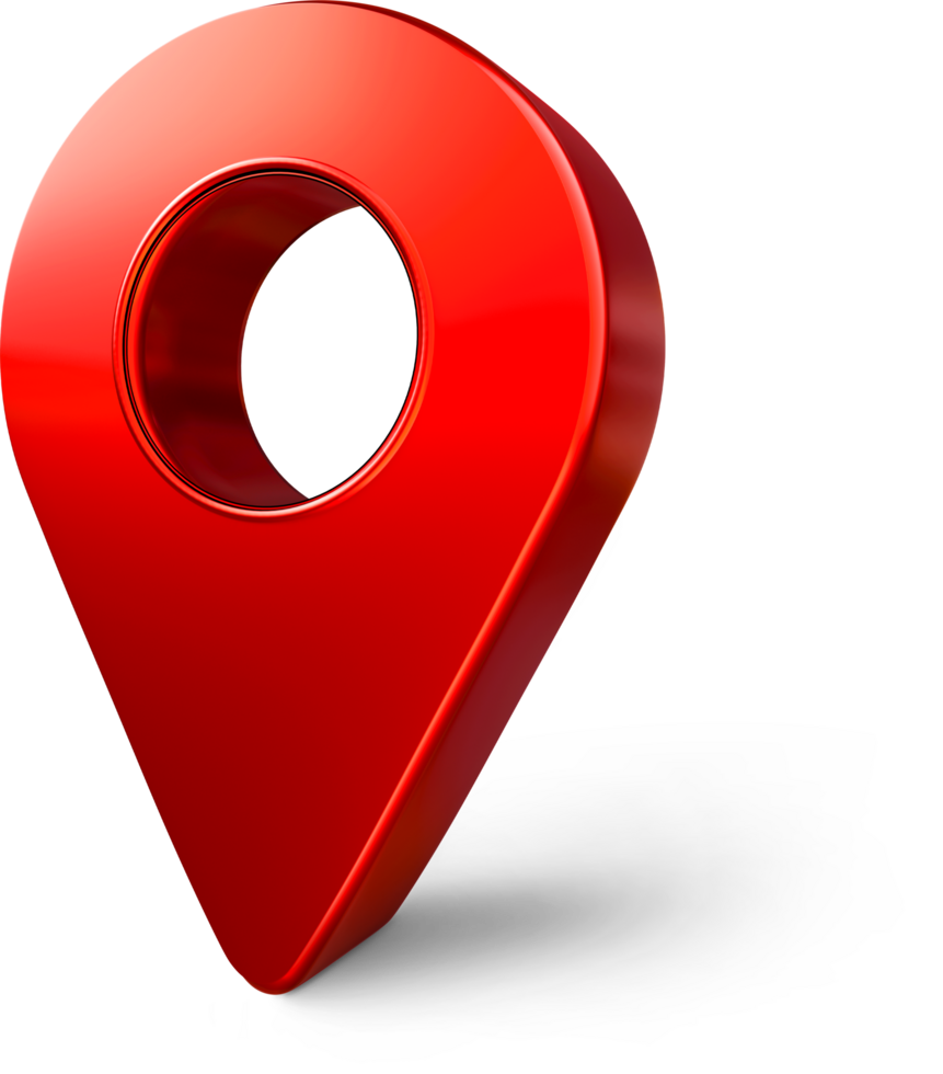Red pin, 3D GPS location map, pointer for destination png